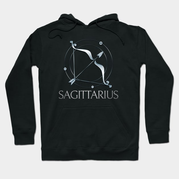 Saggitarius Zodiac Sign Hoodie by Author Gemma James